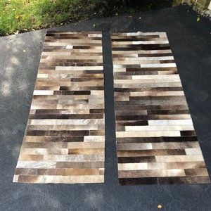 Zara Home Cowhide Leather Runner Rugs